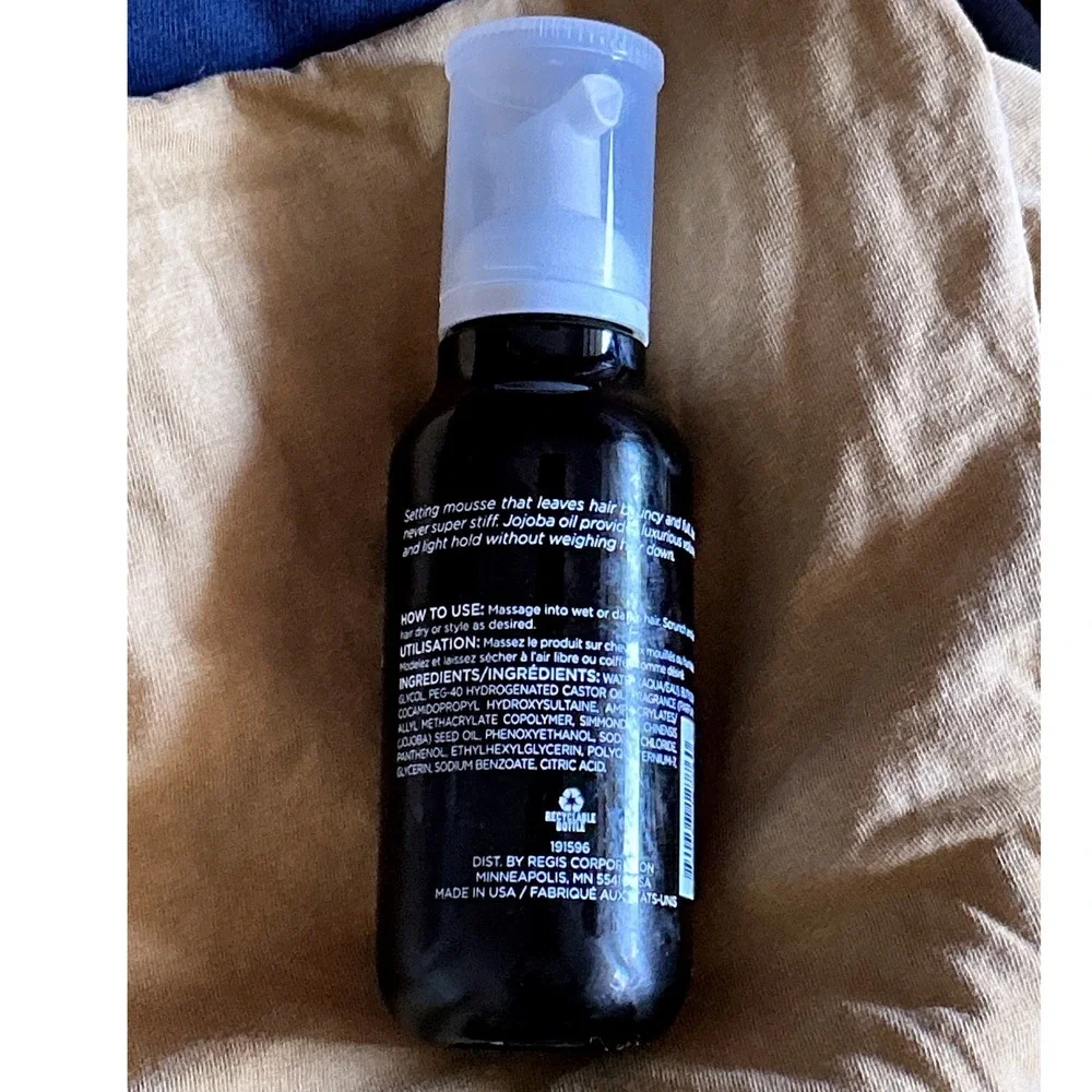 Regis DesignLine‎ Bouncy & Full Setting Mousse Unisex 1.7oz Black New Volumizing